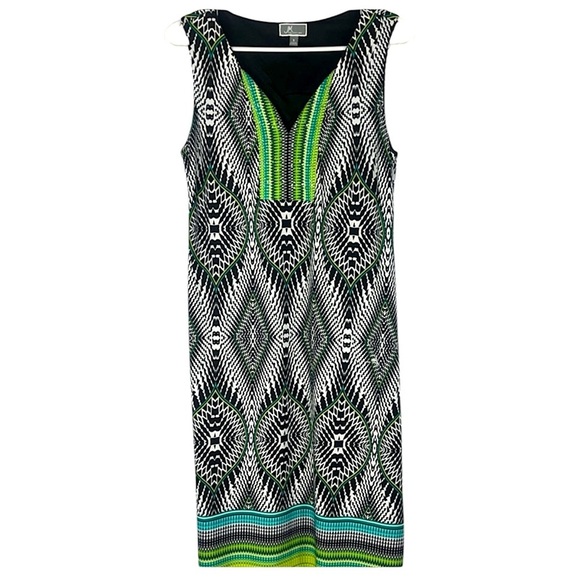 JM Collection Dresses & Skirts - JM Collection sheath dress multicolor print Sz S studded